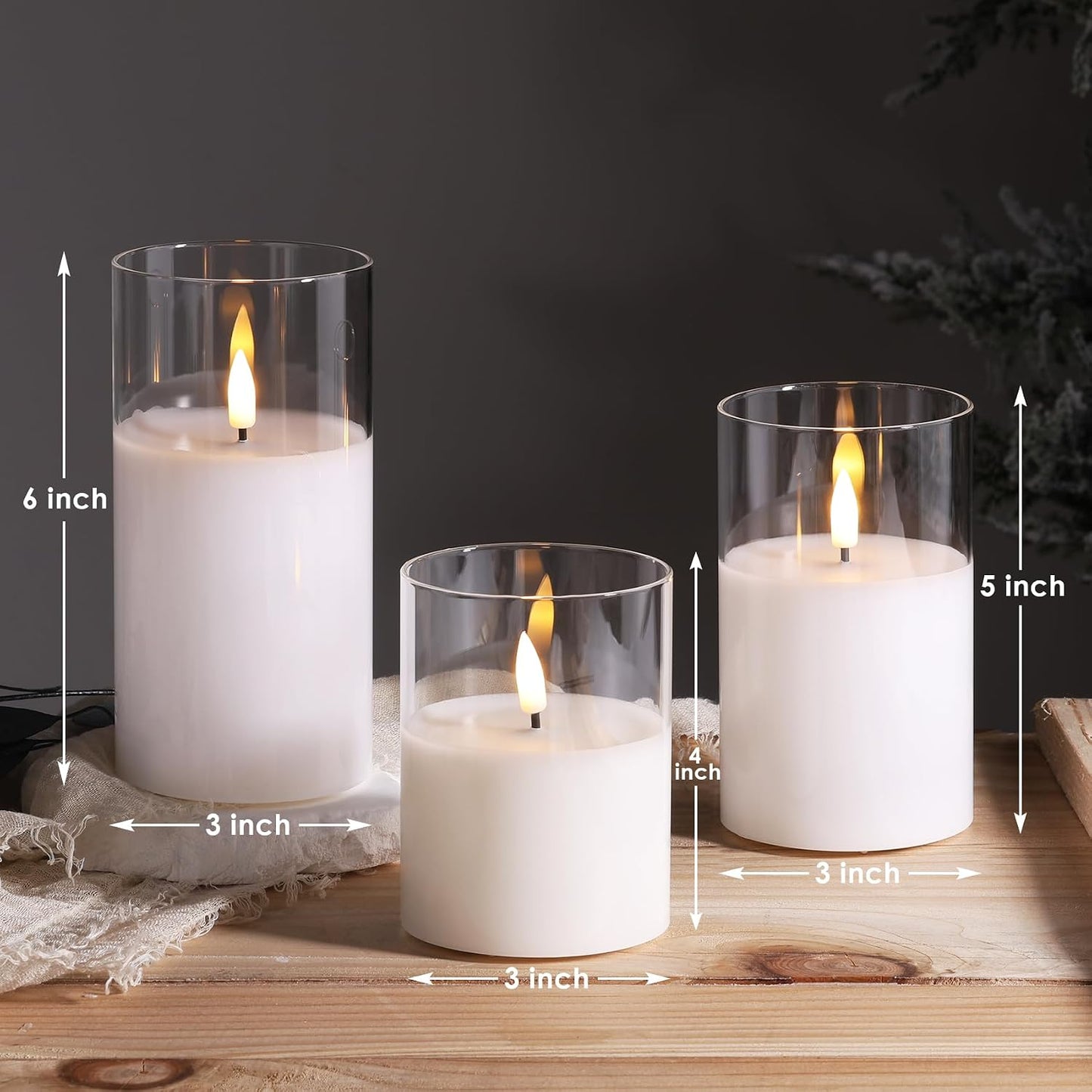 Celeste Flameless Candle Set