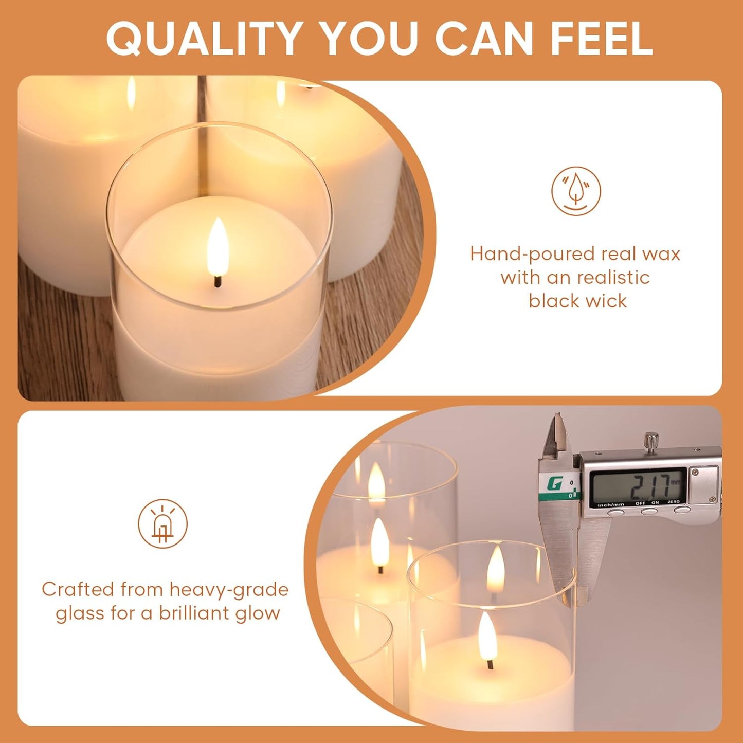 Celeste Flameless Candle Set