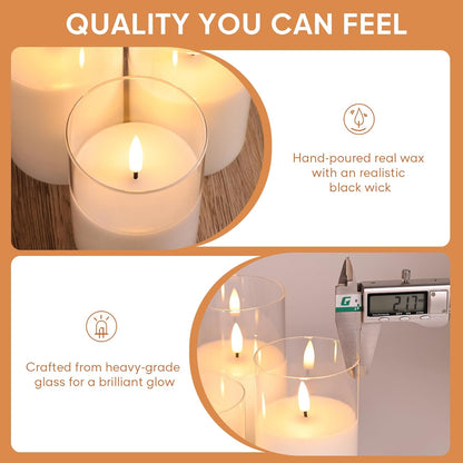 Celeste Flameless Candle Set