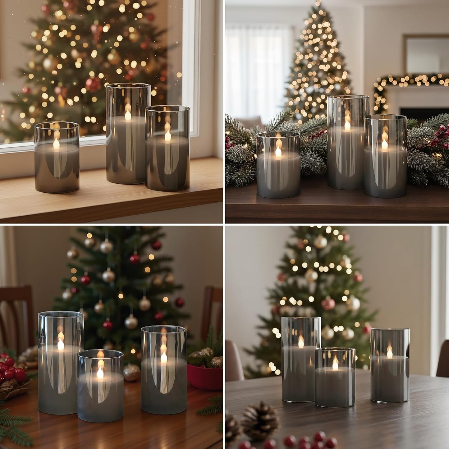 Celeste Flameless Candle Set