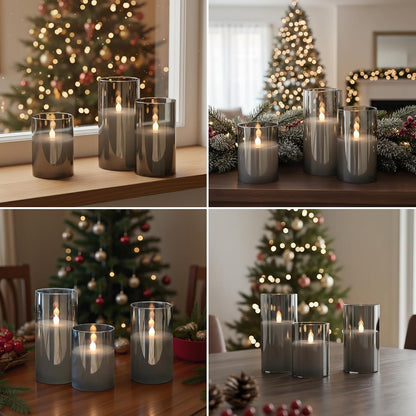 Celeste Flameless Candle Set
