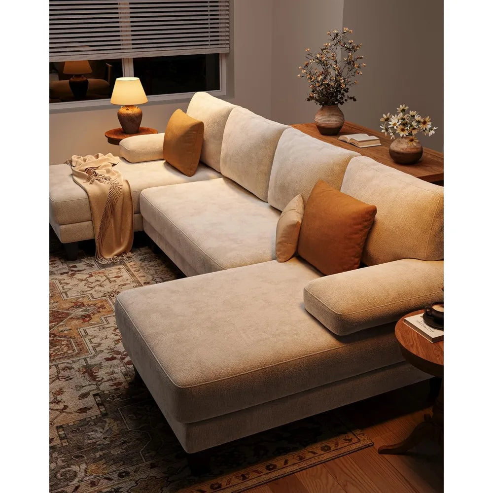 Beige Curve Sectional