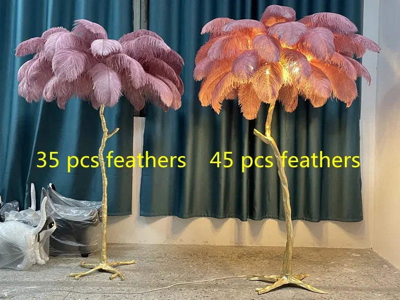 Aveline Feather Lamp