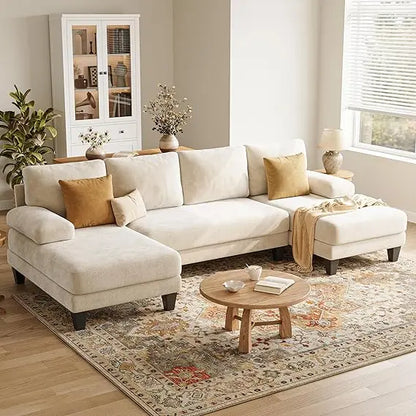Beige Curve Sectional
