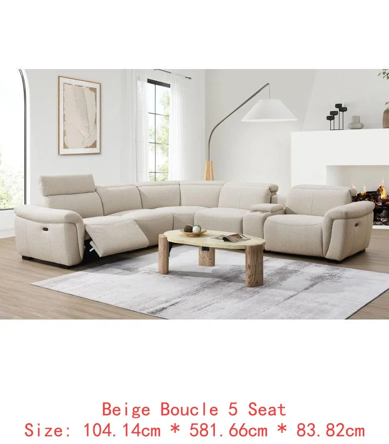 Bouclé Comfort Sectional