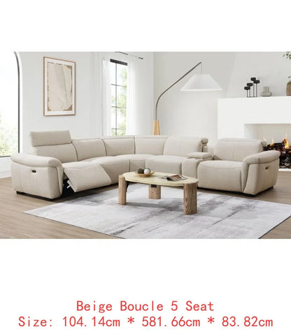 Bouclé Comfort Sectional