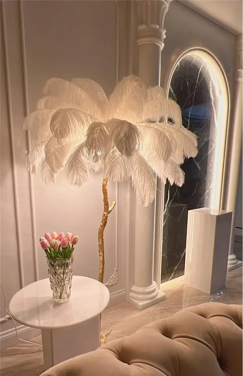 Aveline Feather Lamp