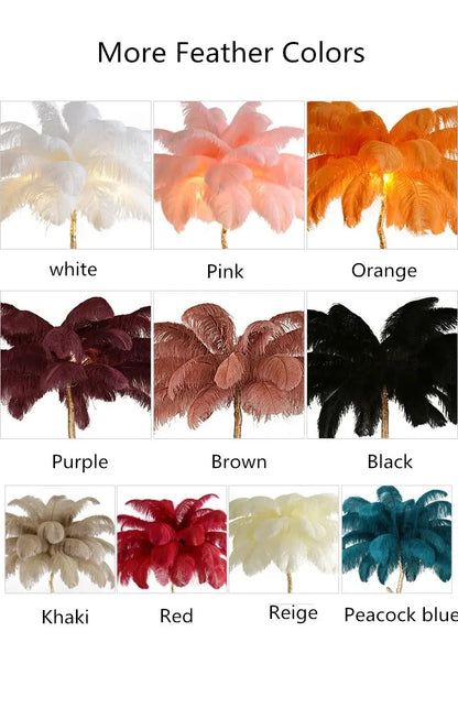 Aveline Feather Lamp