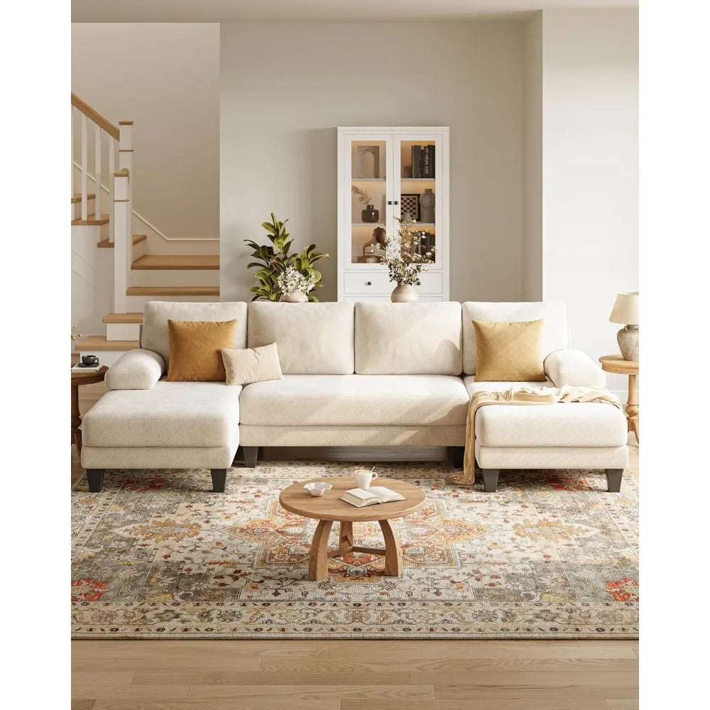 Beige Curve Sectional