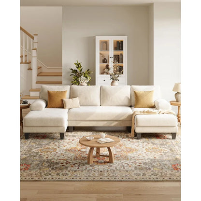 Beige Curve Sectional