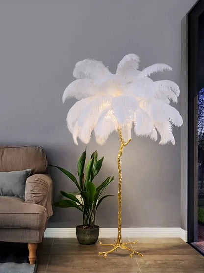 Aveline Feather Lamp