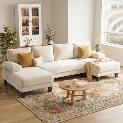 Beige Curve Sectional