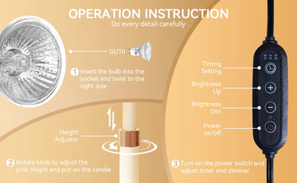 Warm Aura Candle Light