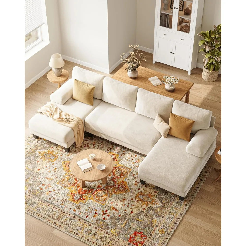 Beige Curve Sectional