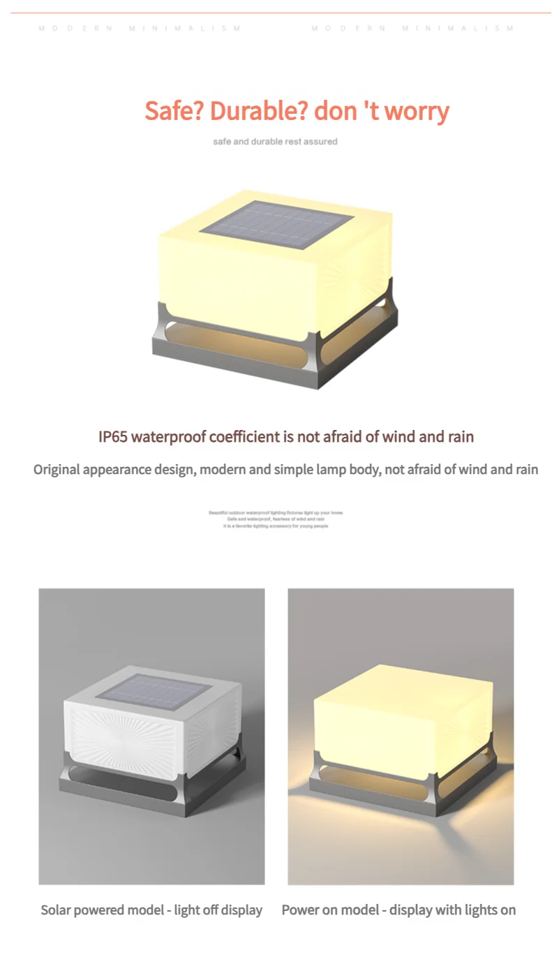 Still Solar Pillar Light