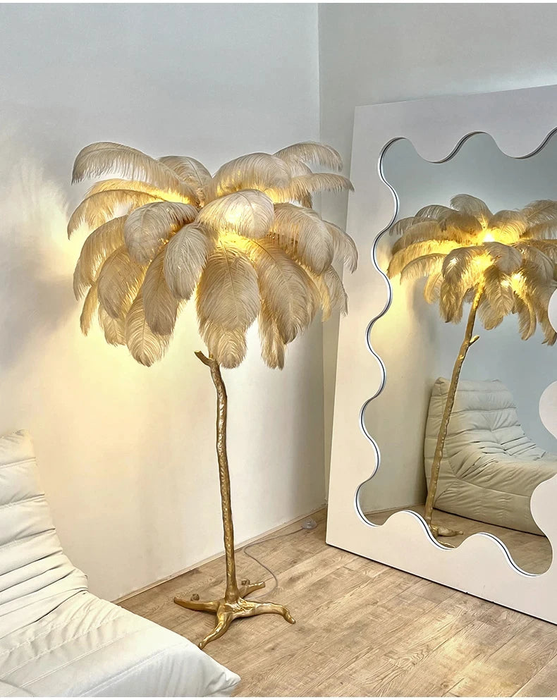 Aveline Feather Lamp