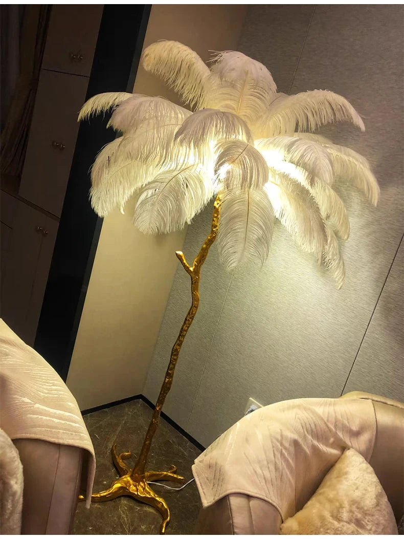Aveline Feather Lamp