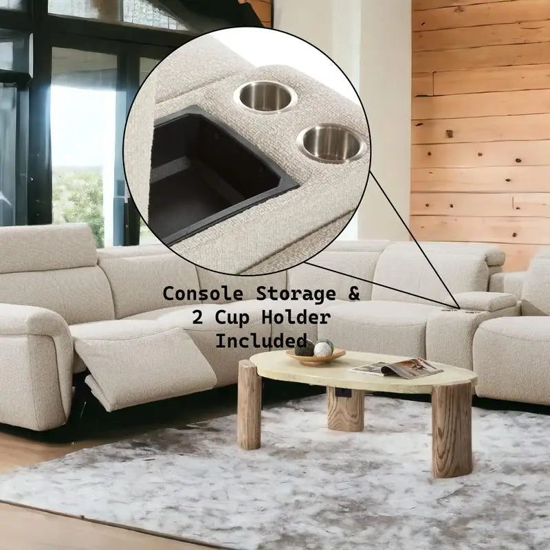 Bouclé Comfort Sectional