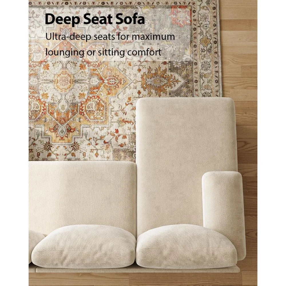 Beige Curve Sectional