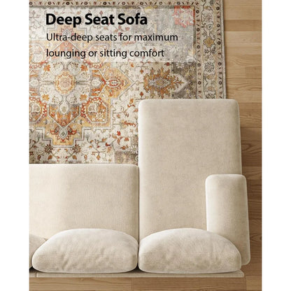 Beige Curve Sectional